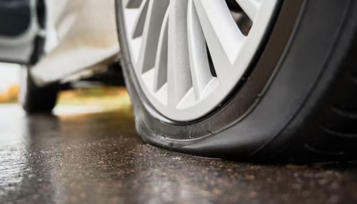 A Tire Blowout